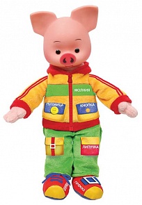 Интерактивная игрушка – Хрюша учит одеваться. 25 см (Мульти-Пульти, V70841/40-1sim)